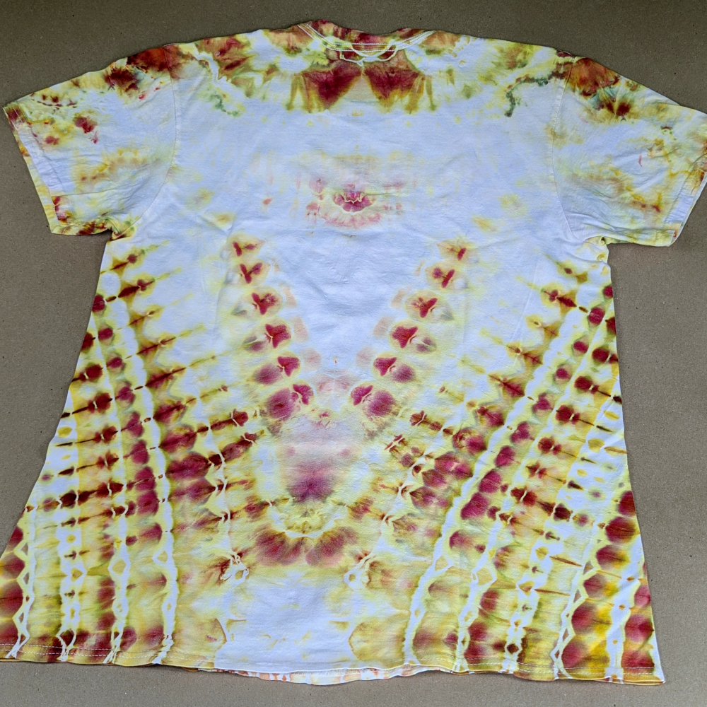 M - Pleated and Tied Ice Dye